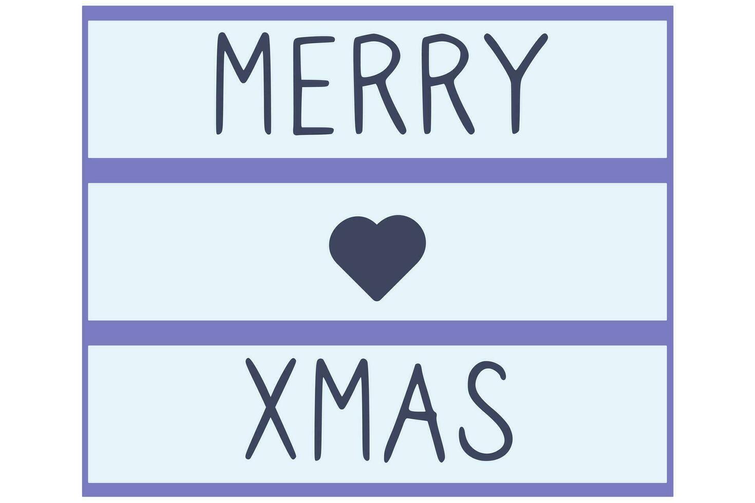 a sign with the inscription Merry Christmas vector