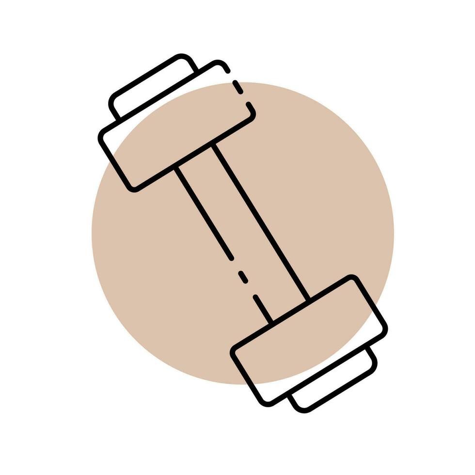 Vector dumbbell icon
