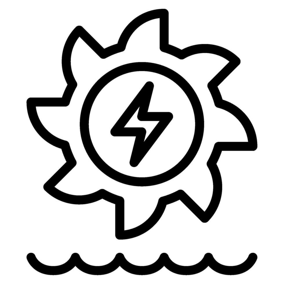 Hydroelectric Power Icon vector