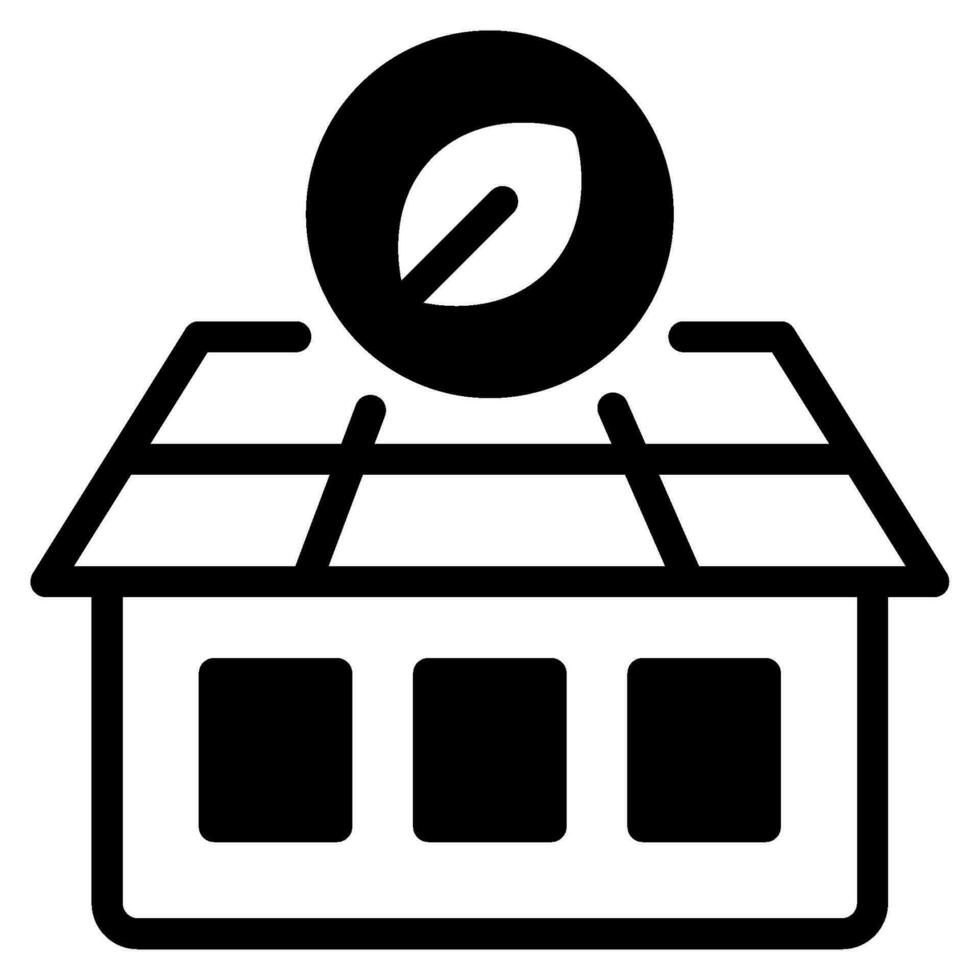 Green Rooftop Icon vector