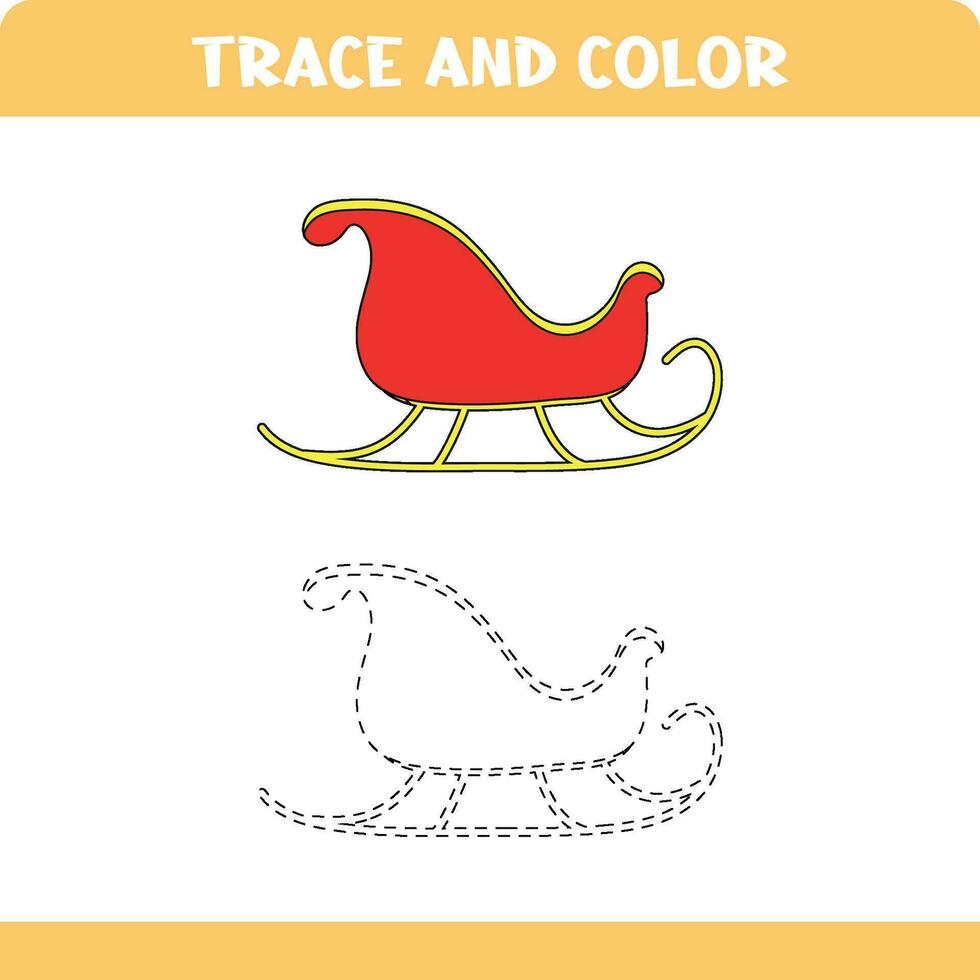 Trace and color objects. Sled vector