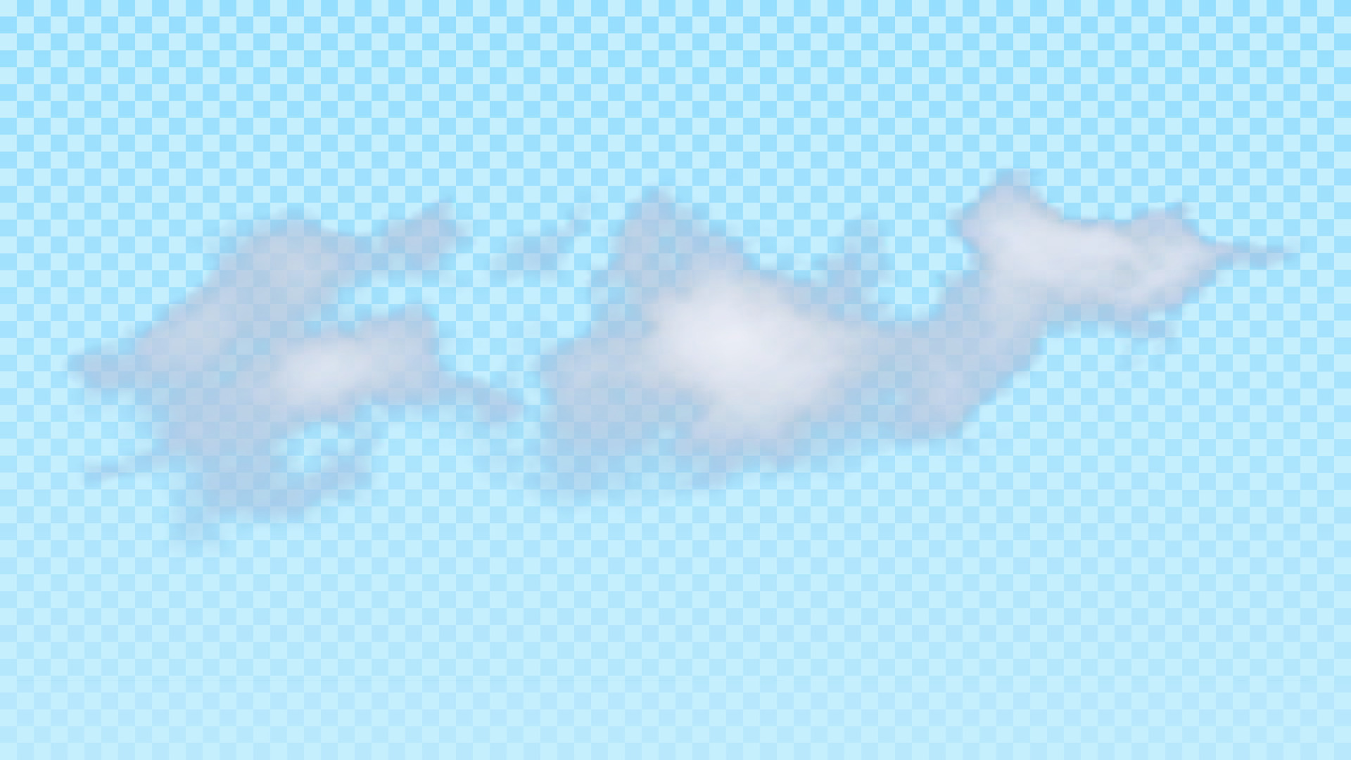 Isolated realistic cloud on blue background. Natural element for