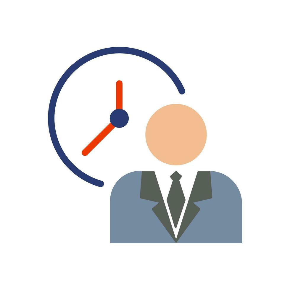 work time icon,vector logo, isolate on a white background vector