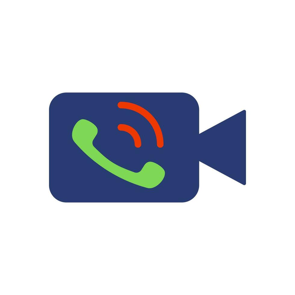 Video call icon,Web icon. vector isolate on a white background