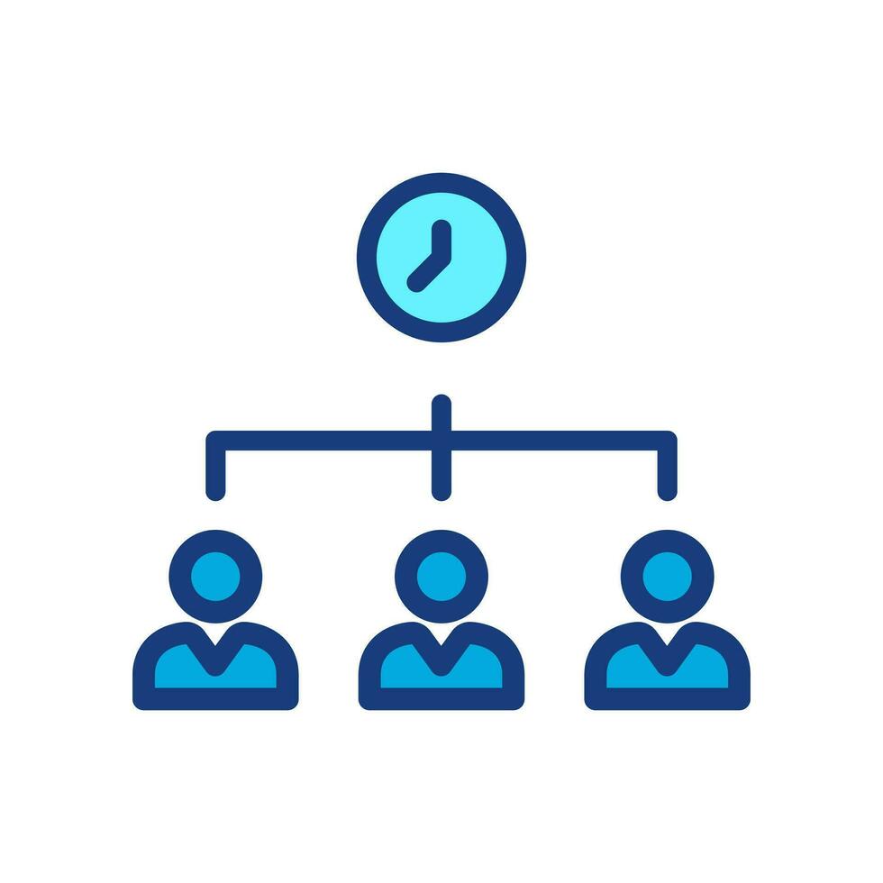 time management time productivity icon,work team.isolated on time background. vector