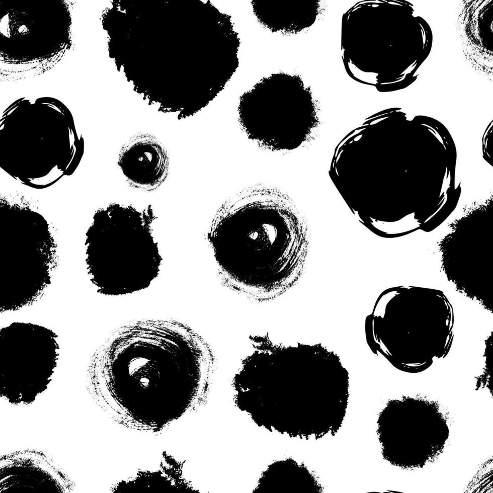 Seamless pattern with sketch circles shape vector