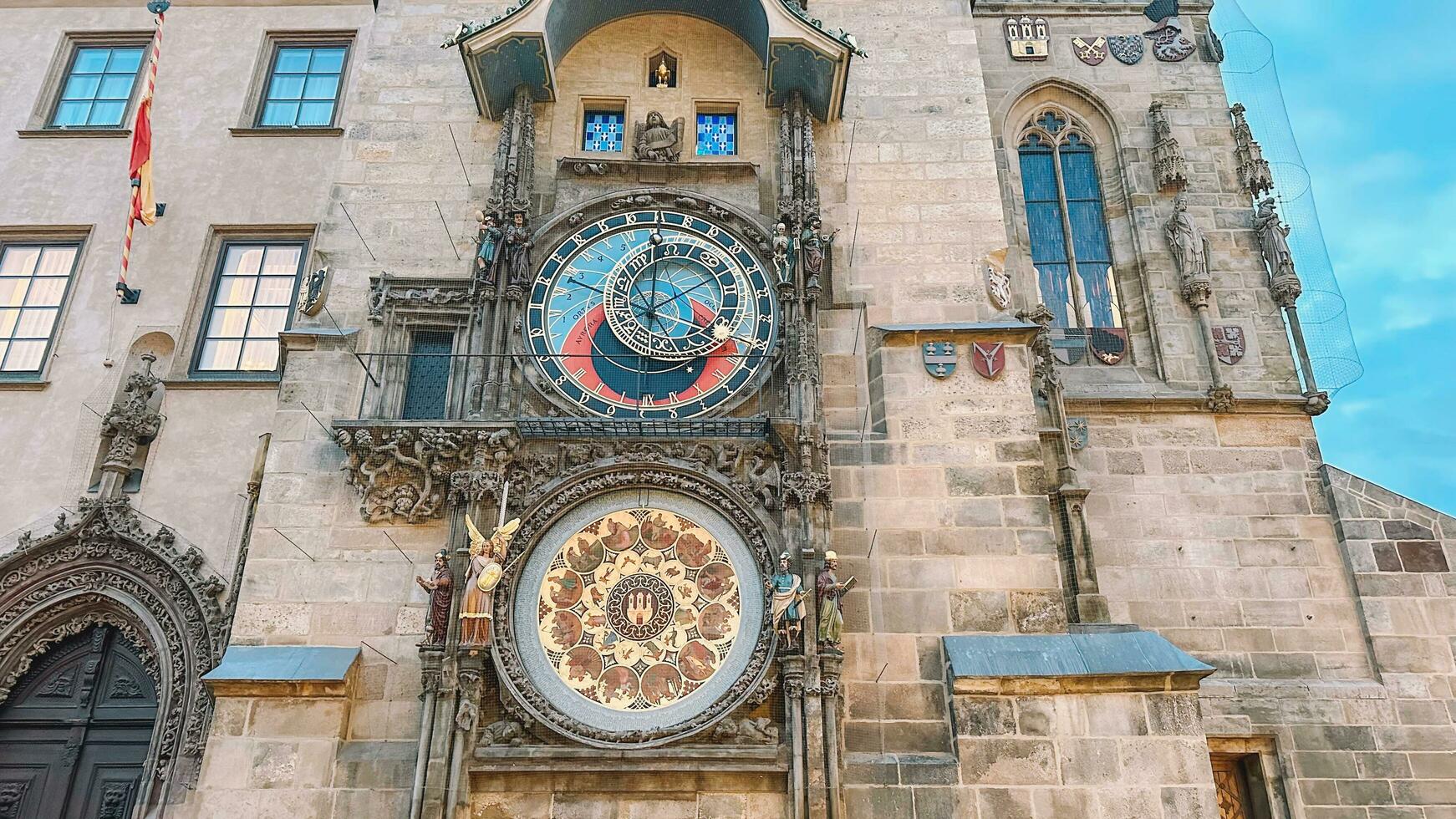 beautiful view of the city Prague photo