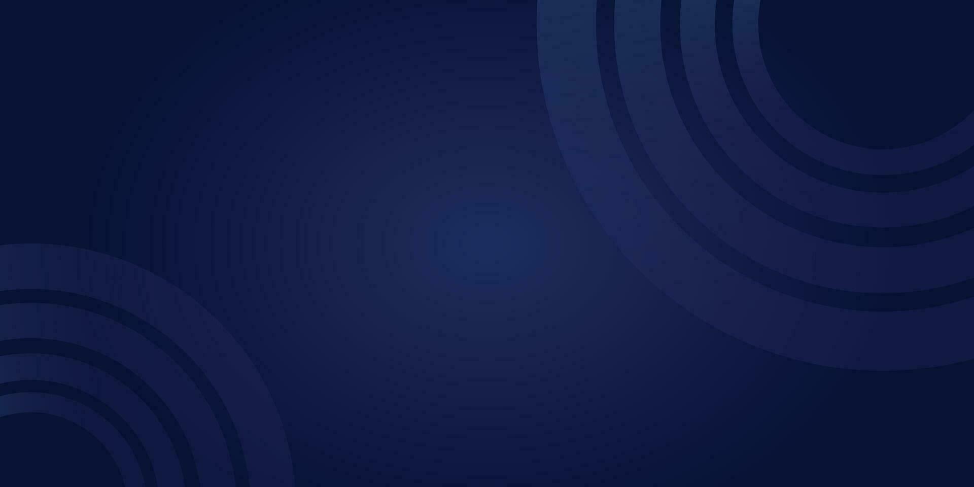 Abstract circle on gradient dark blue background vector