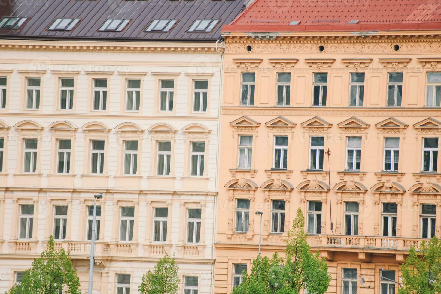 beautiful view of the city Prague photo