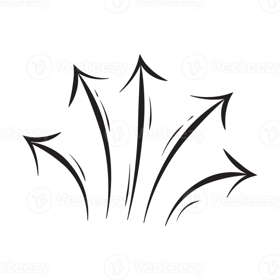30 Arrow Handrawn Outline Style ay png