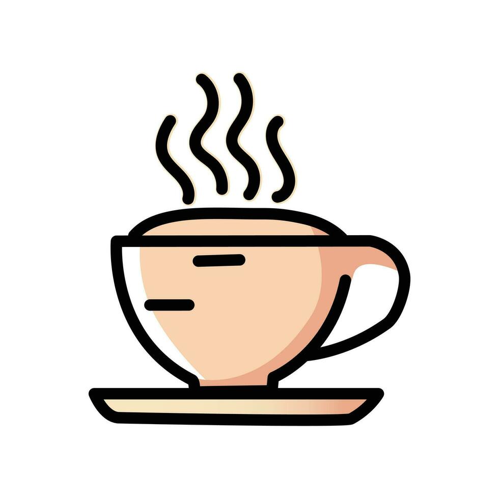 Coffee cup logo images design on white background. Vector illustration EPS 10.