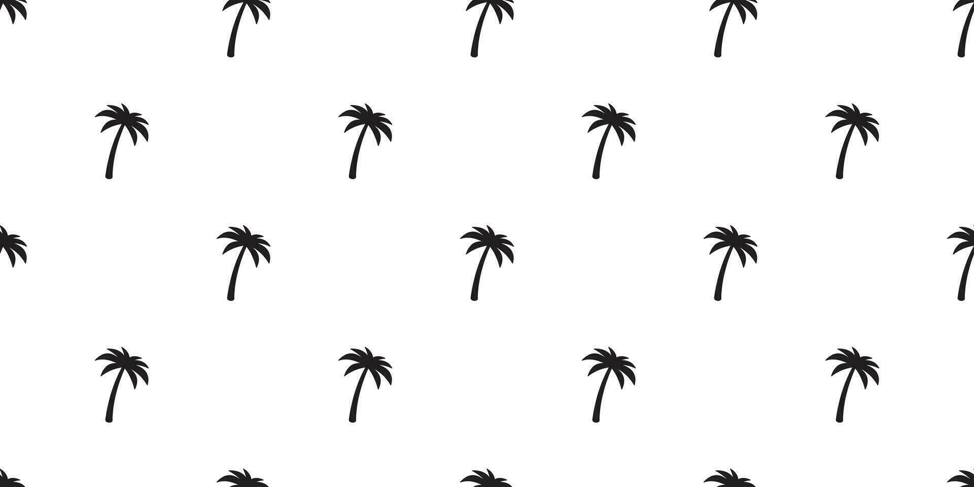 palm tree seamless pattern vector coconut tree island tropical summer beach scarf isolated tile background repeat wallpaper ocean illustration