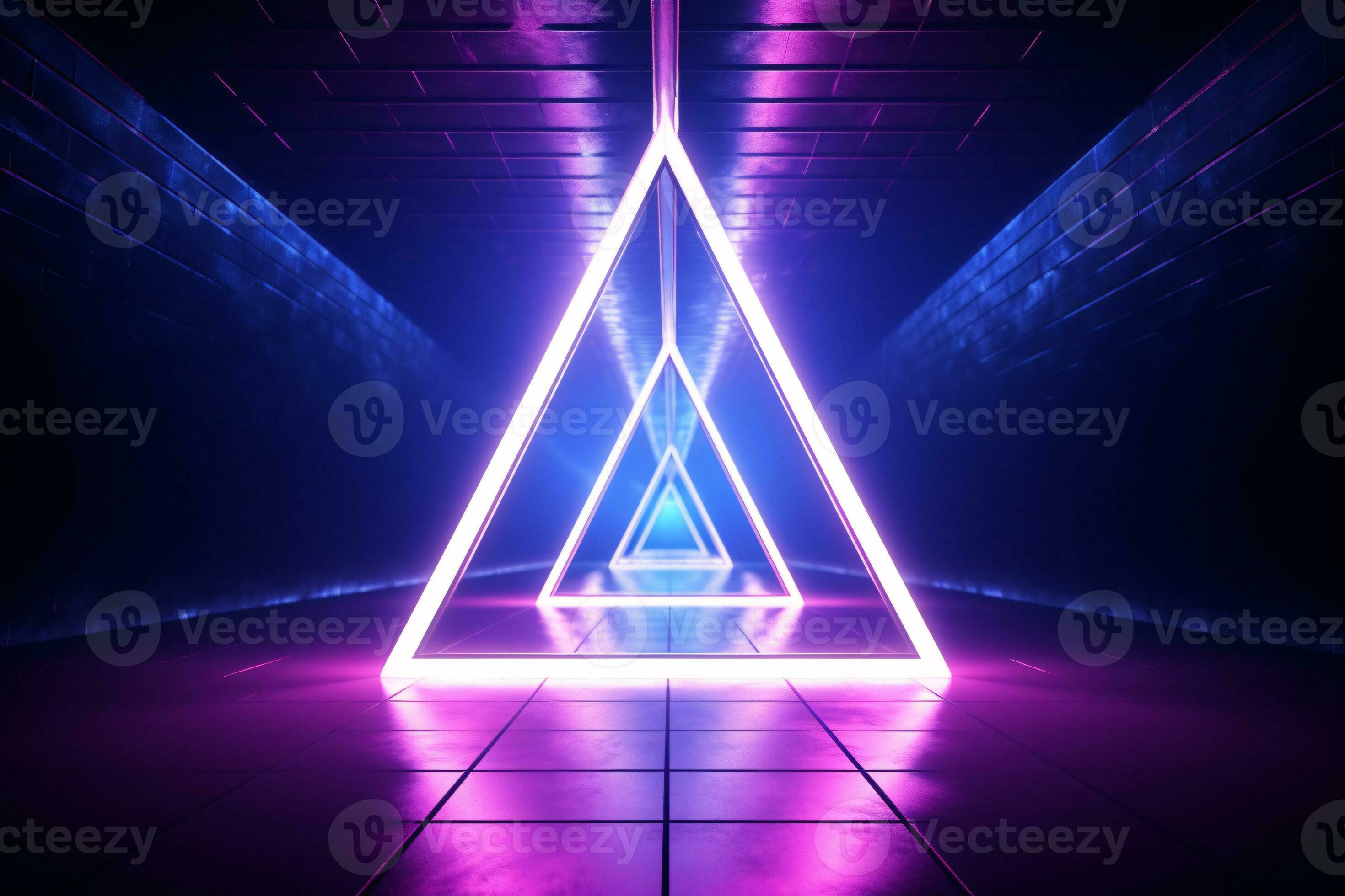 Neon triangle hot sale lights