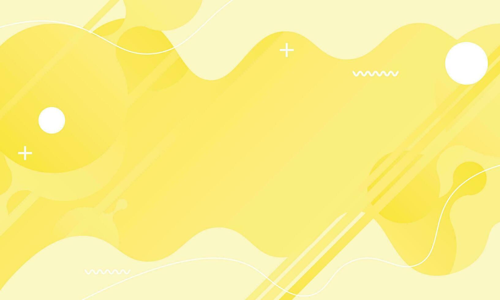 resumen amarillo vistoso modelo bandera con degradado color y pequeño polca punto tecnología antecedentes diseño con líquido forma vector diseño