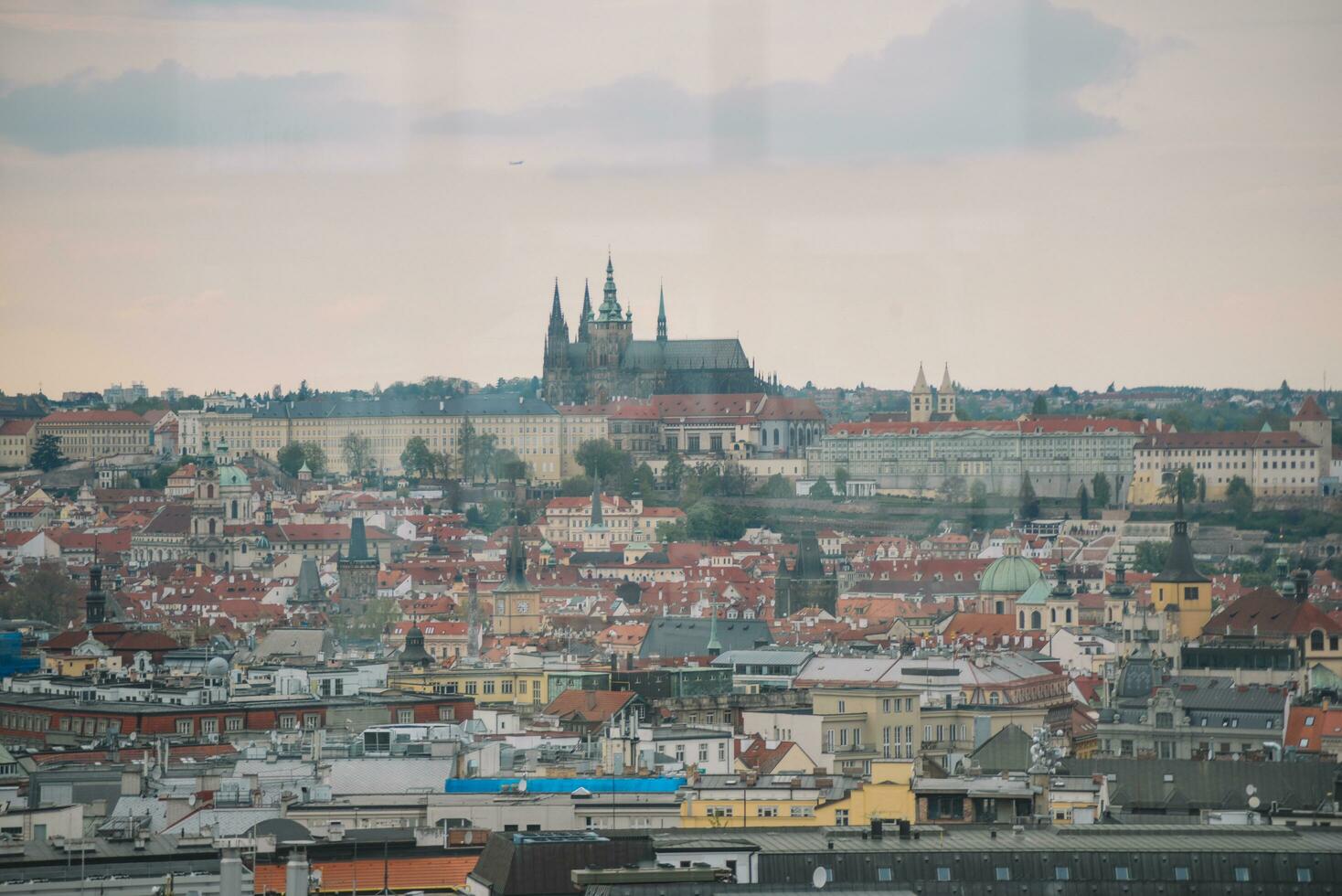 beautiful view of the city Prague photo