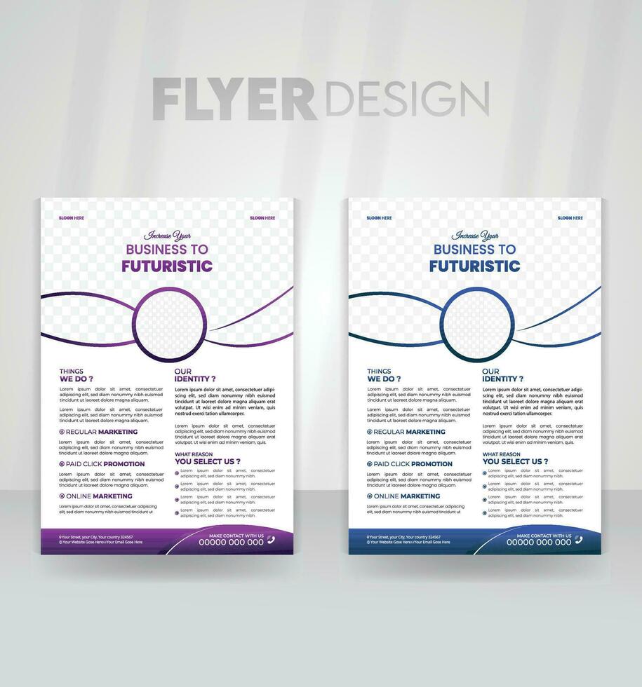 Stylish flyer design with several uses. business flyer design template for corporations. Creatively created business flyer using geometry. a vector-based flyer layout template in A4 format. vector