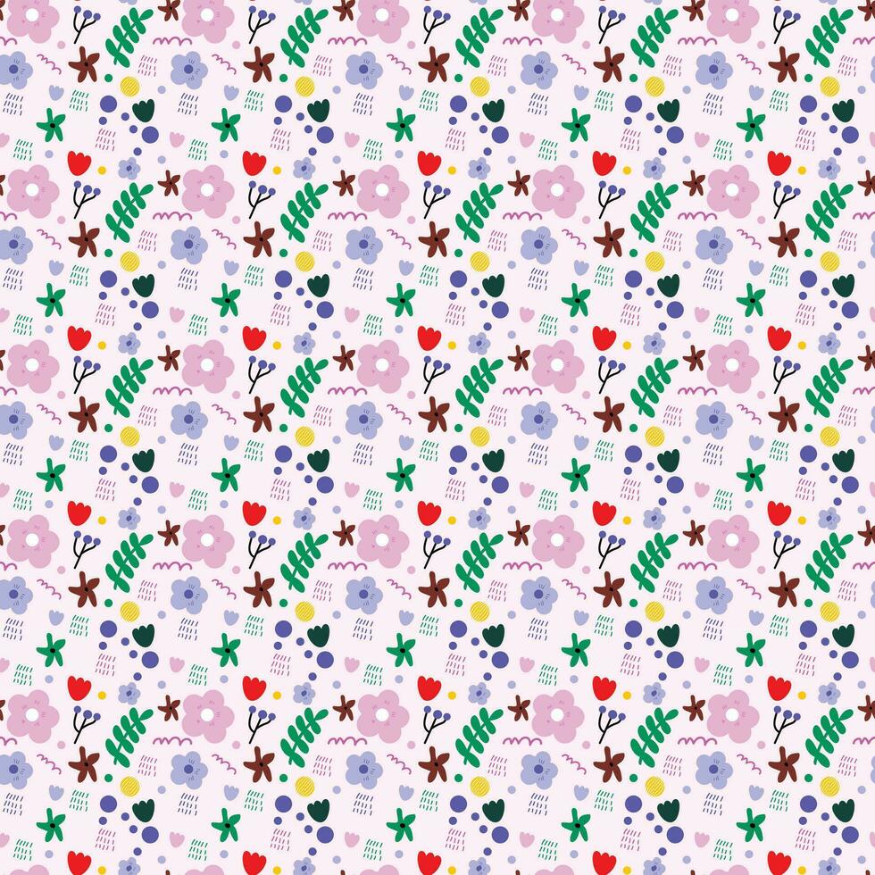 pink summer background floral flower seamless background pattern vector