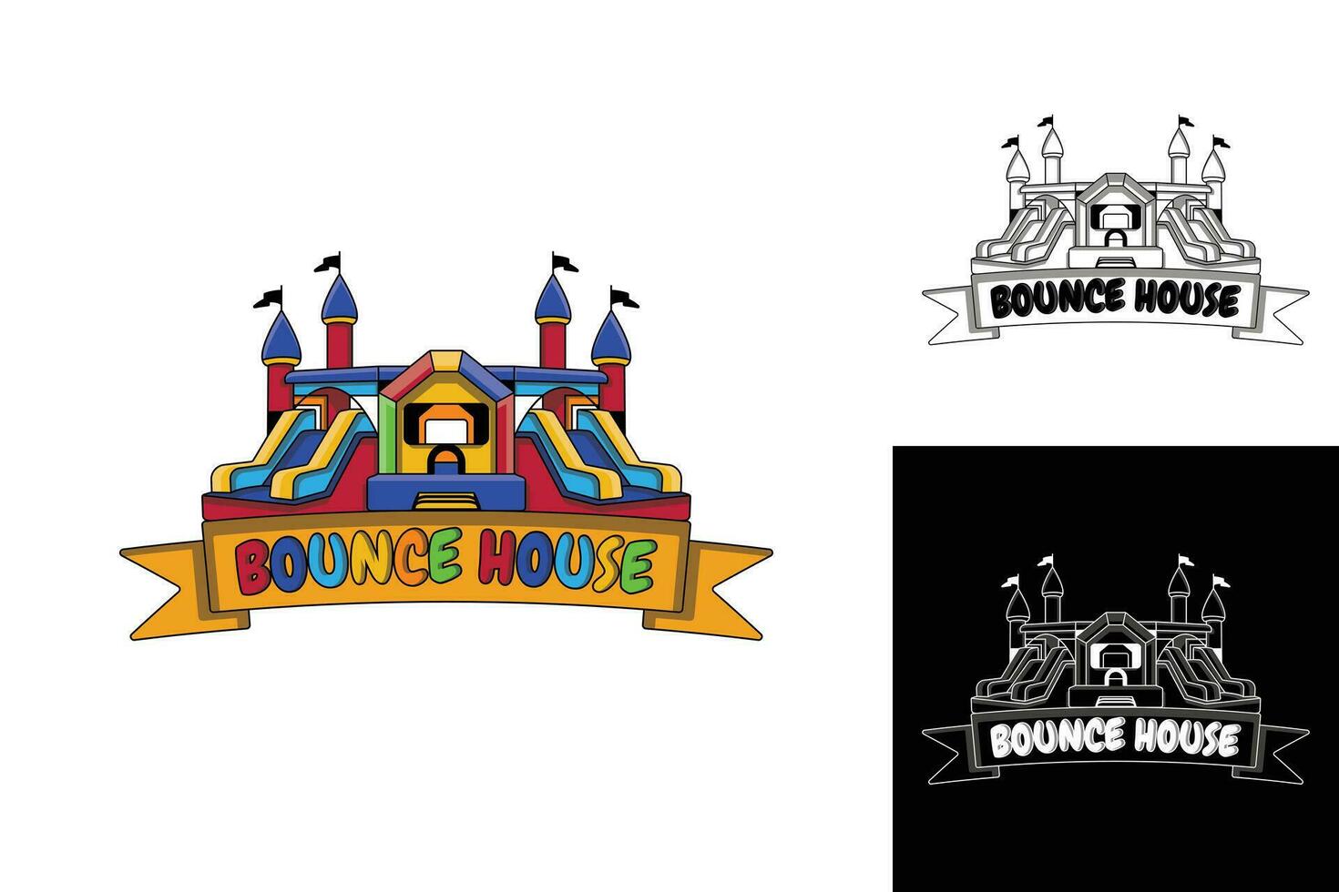 Bounce House Logo vector