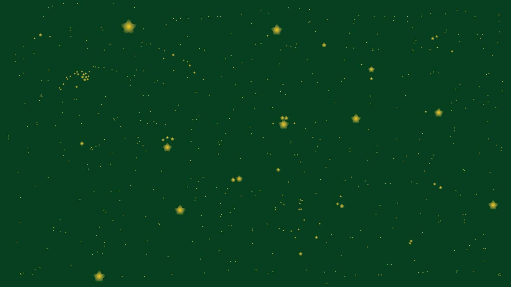 Abstract star background in dark green color. You can use this creative background in your Christmas design flyer or banner. vector