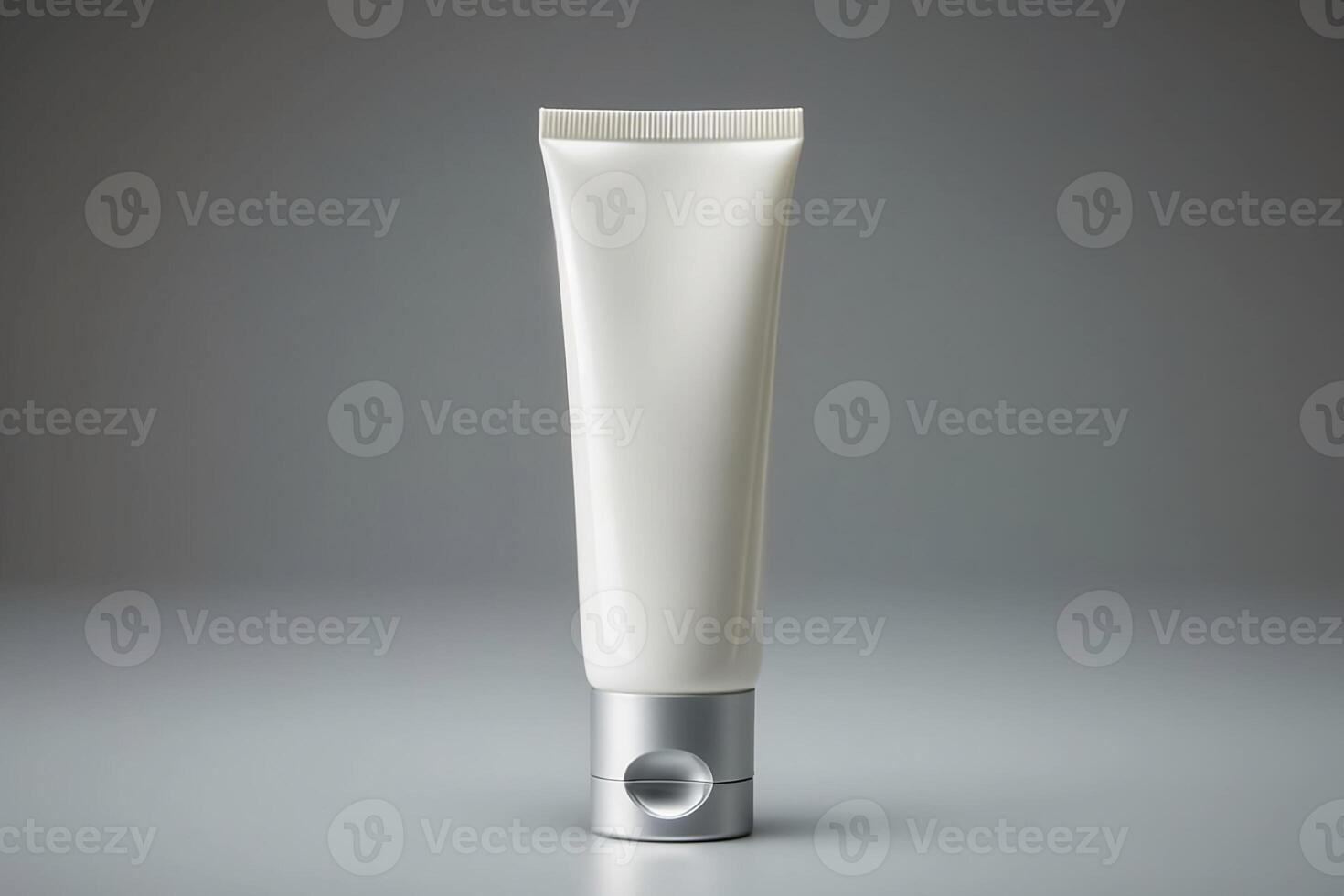 Mock-up tube of white cream insulated. photo