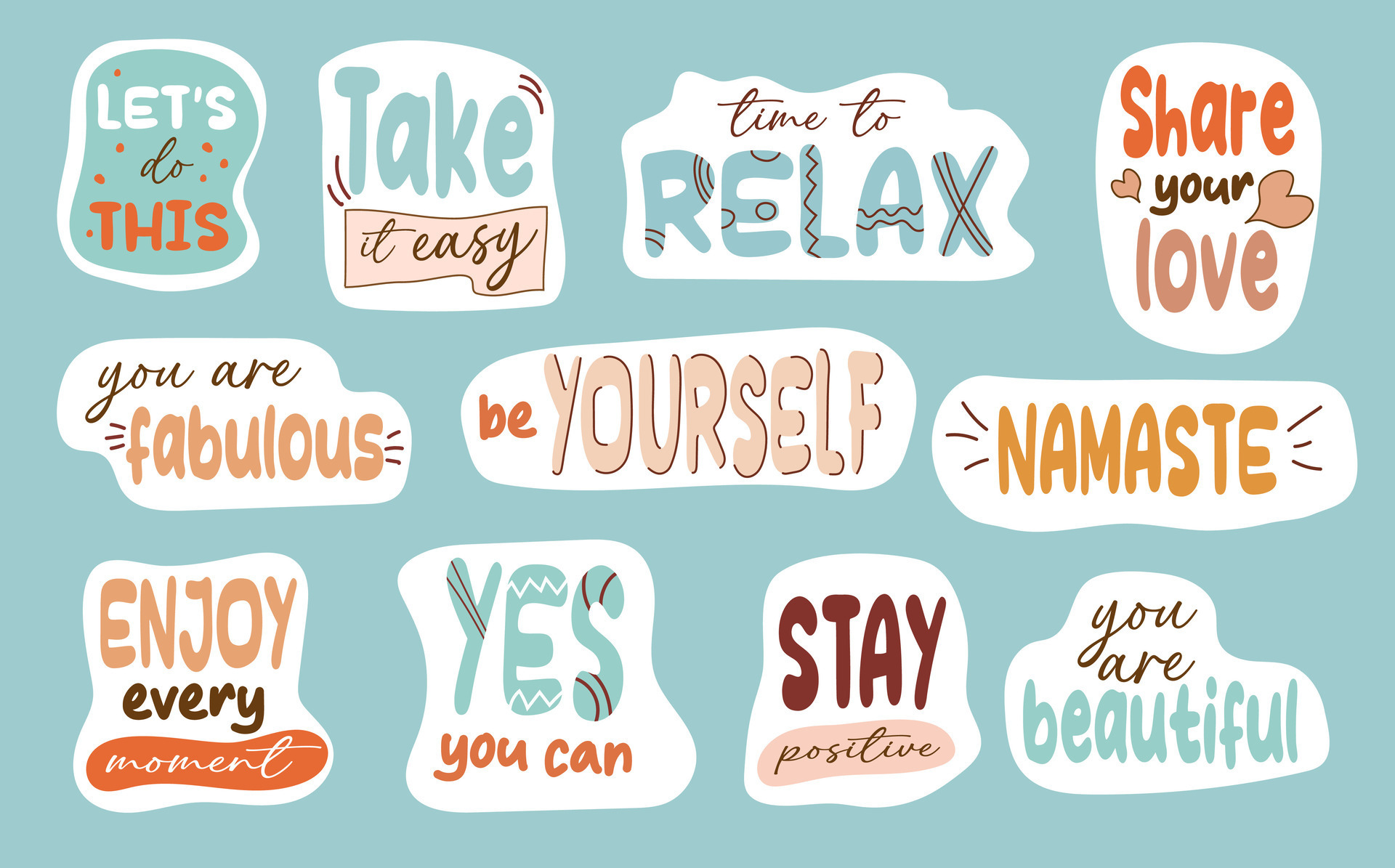 Quote & Motivational Stickers