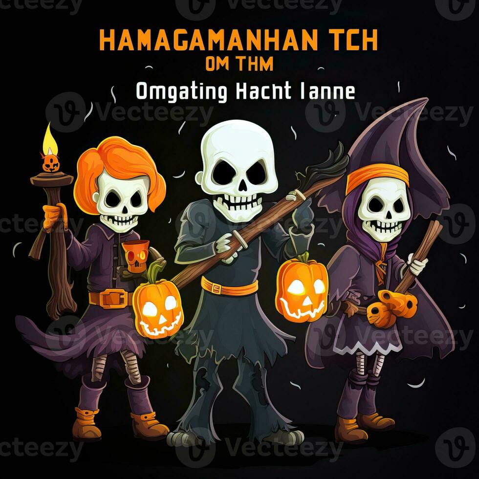 Cover for Halloween activity book for kids high quality ai generated image photo