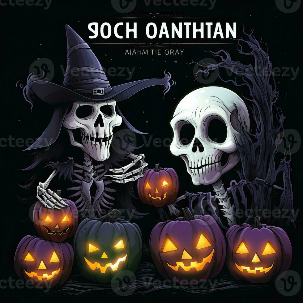 Cover for Halloween activity book for kids high quality ai generated image photo