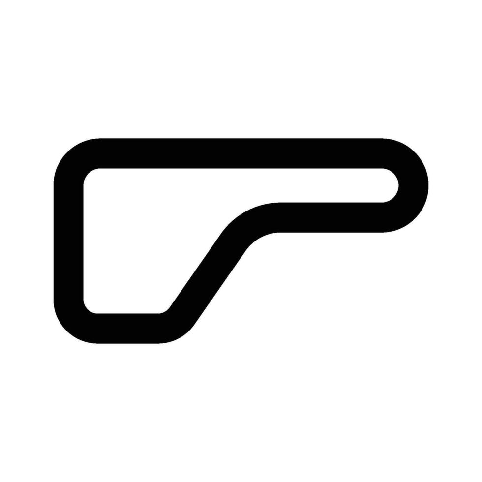 Racing circuit icon vector