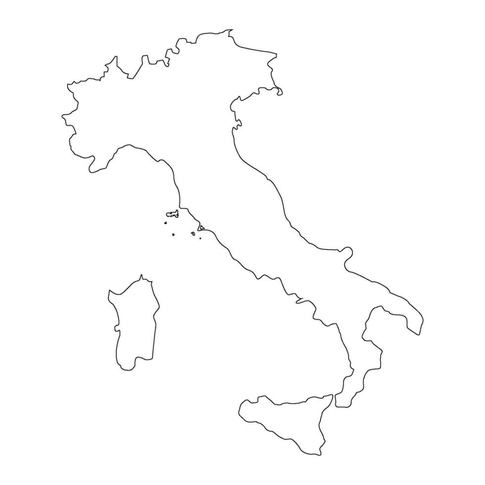 Italia país mapa icono vector