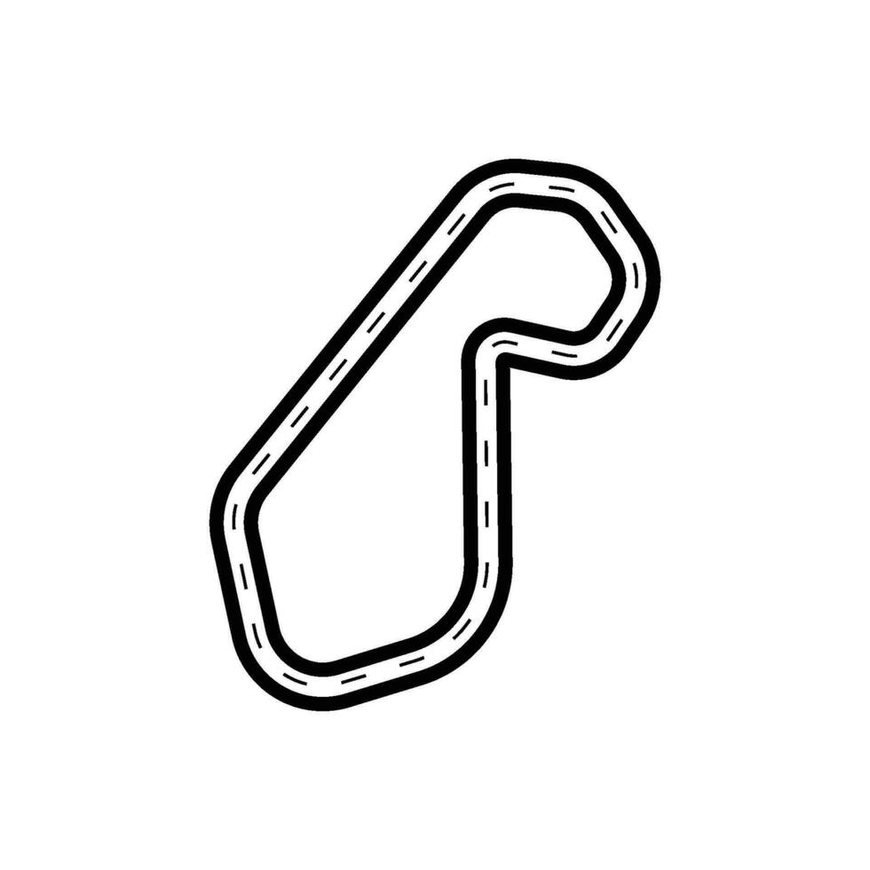 Racing circuit icon vector