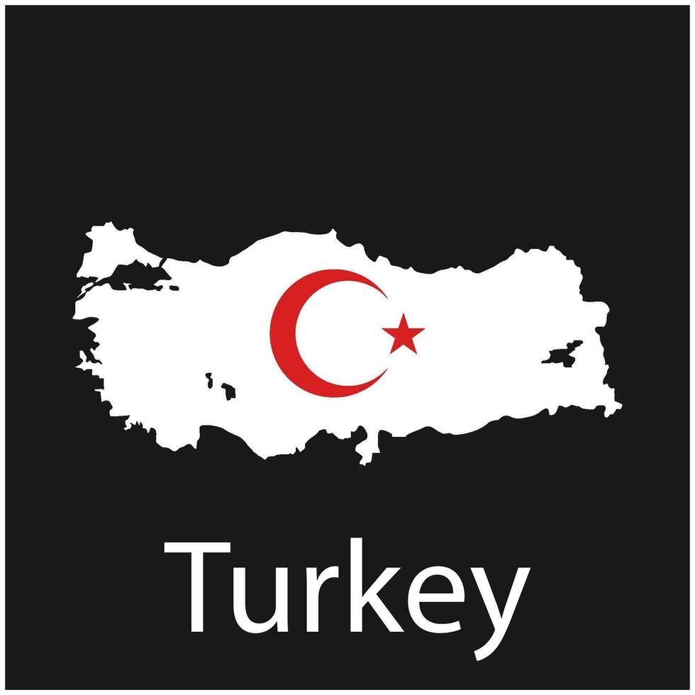 Turquía mapa icono vector antecedentes