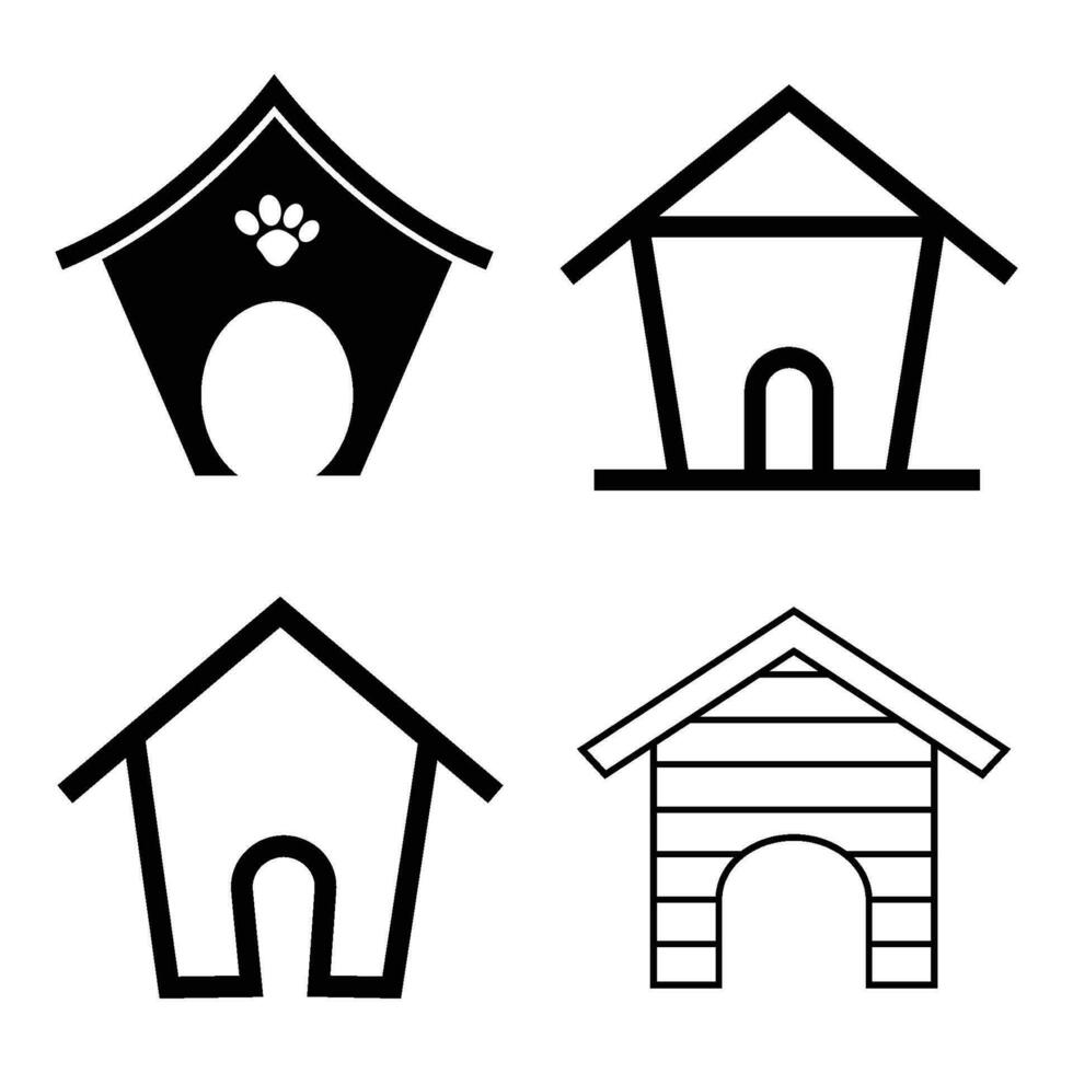 Doghouse, Dog Kennel icon vector