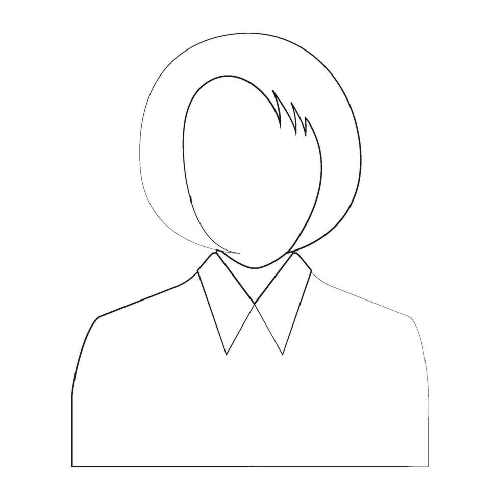 half body person icon vector