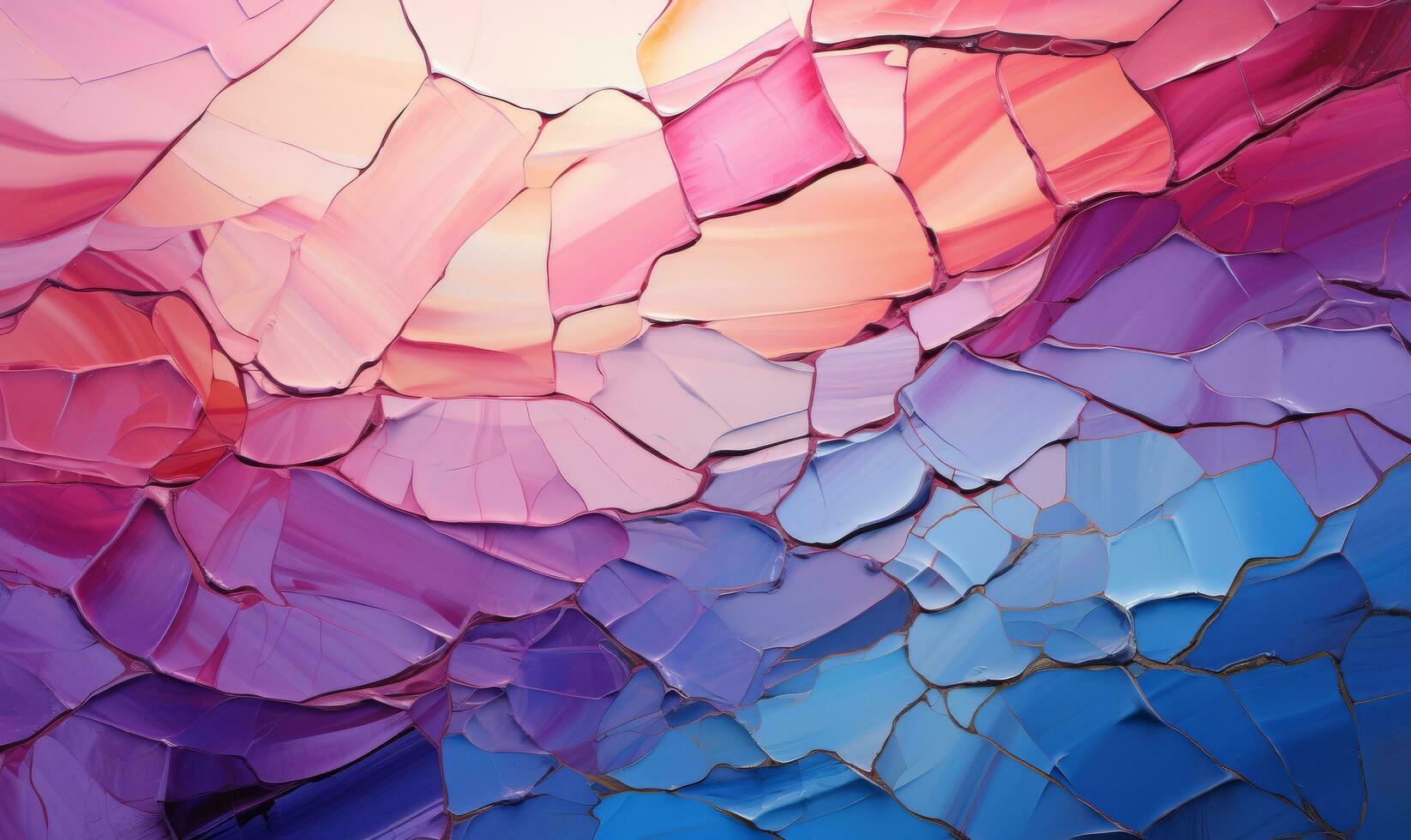 Cracked colorful painted wall texture background, Generative AI photo