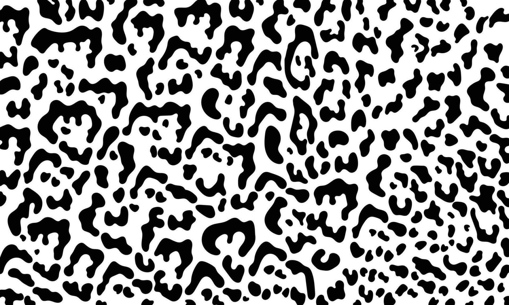 Abstract animal skin leopard, cheetah, Jaguar seamless pattern design. Black and white seamless camouflage background. vector