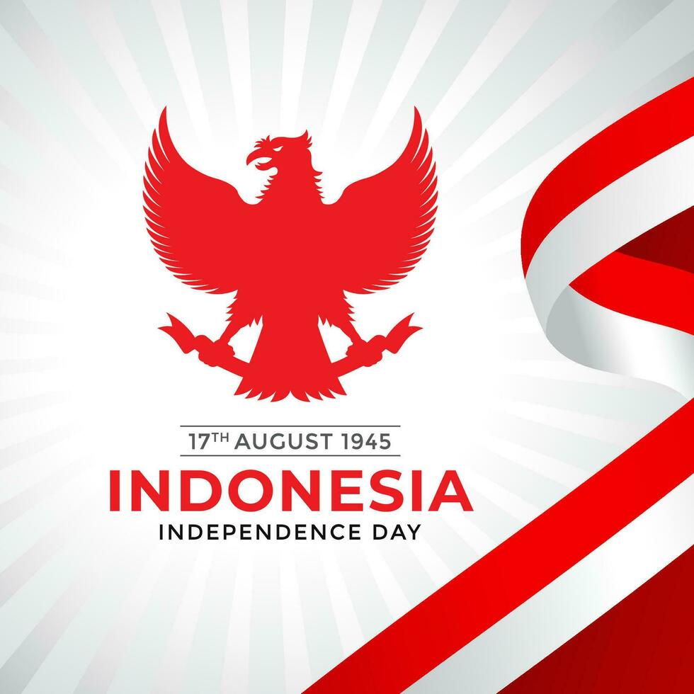 Bendera Merah Putih Indonesia or Bingkai Bendera Merah Putih and background Merah Putih or Ornament Frame Merah Putih vector