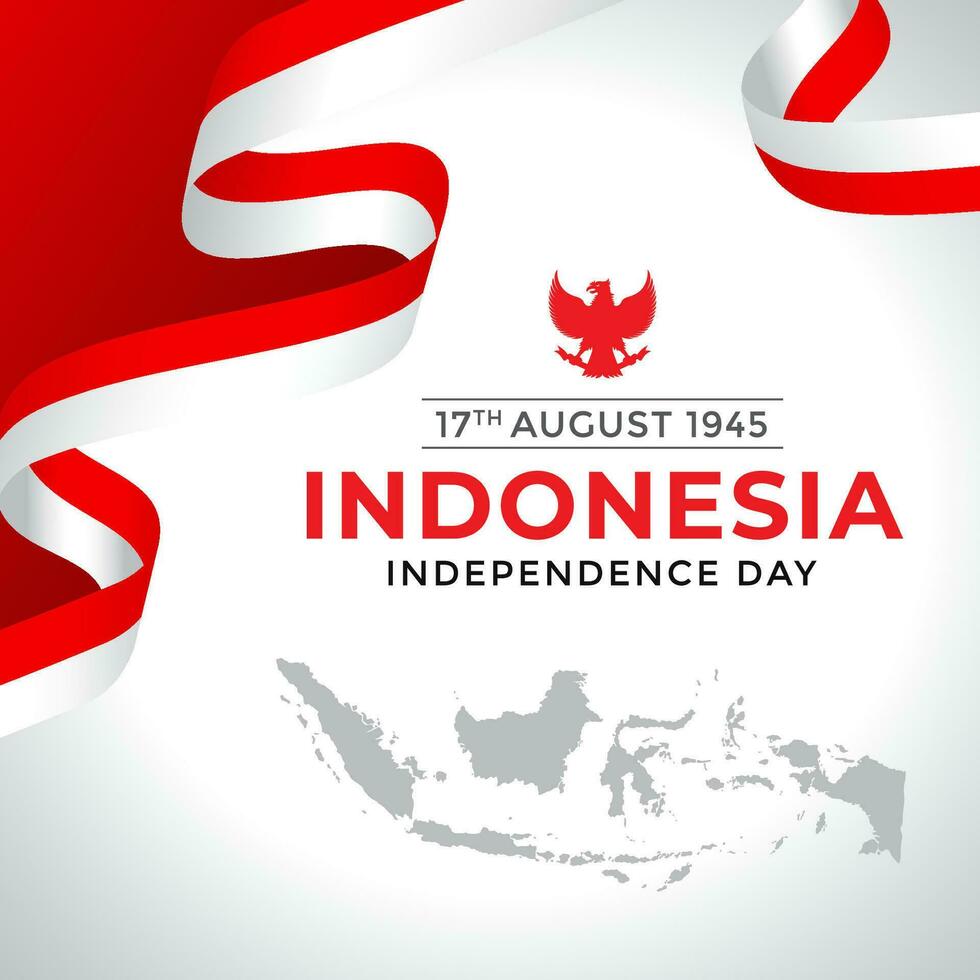 Bendera Merah Putih Indonesia or Bingkai Bendera Merah Putih and background Merah Putih or Ornament Frame Merah Putih vector