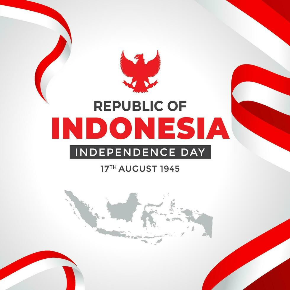 Bendera Merah Putih Indonesia or Bingkai Bendera Merah Putih and background Merah Putih or Ornament Frame Merah Putih vector