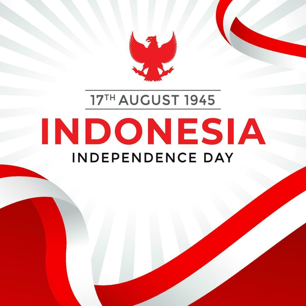 Bendera Merah Putih Indonesia or Bingkai Bendera Merah Putih and background Merah Putih or Ornament Frame Merah Putih vector