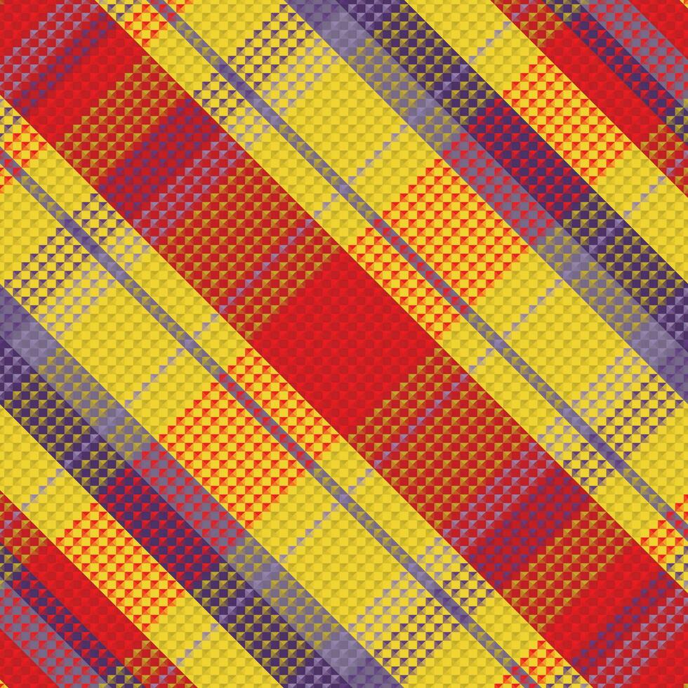 Tartan or plaid winter color pattern. vector