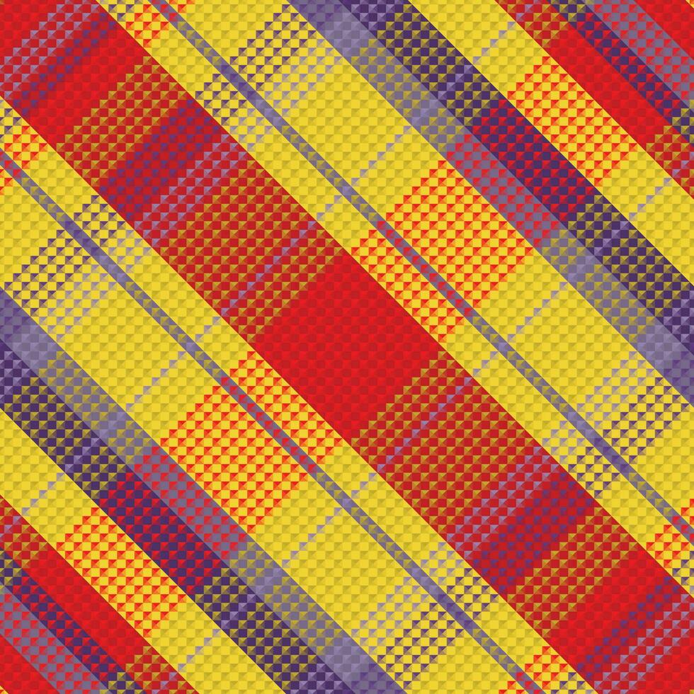 Tartan or plaid winter color pattern. vector