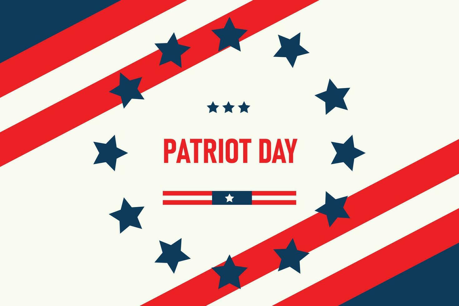 Patriot Day background. American Civic. vector
