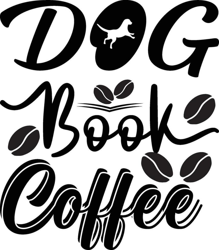 perro libro café vector