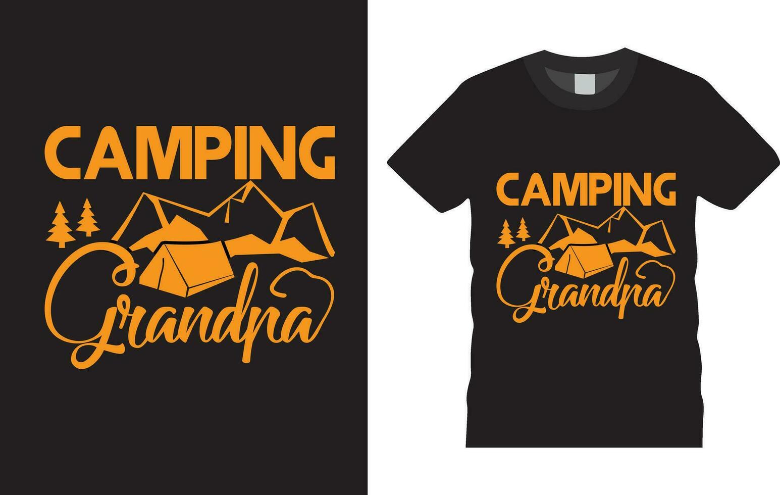 camping t shirt design vector