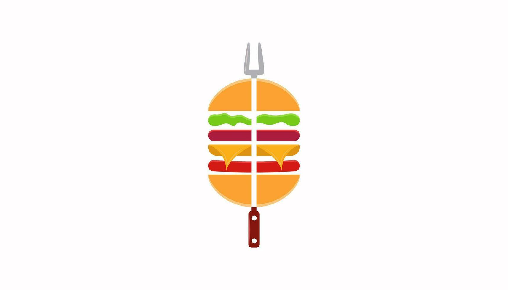 Burger logo, food icon, for fast food logo vector