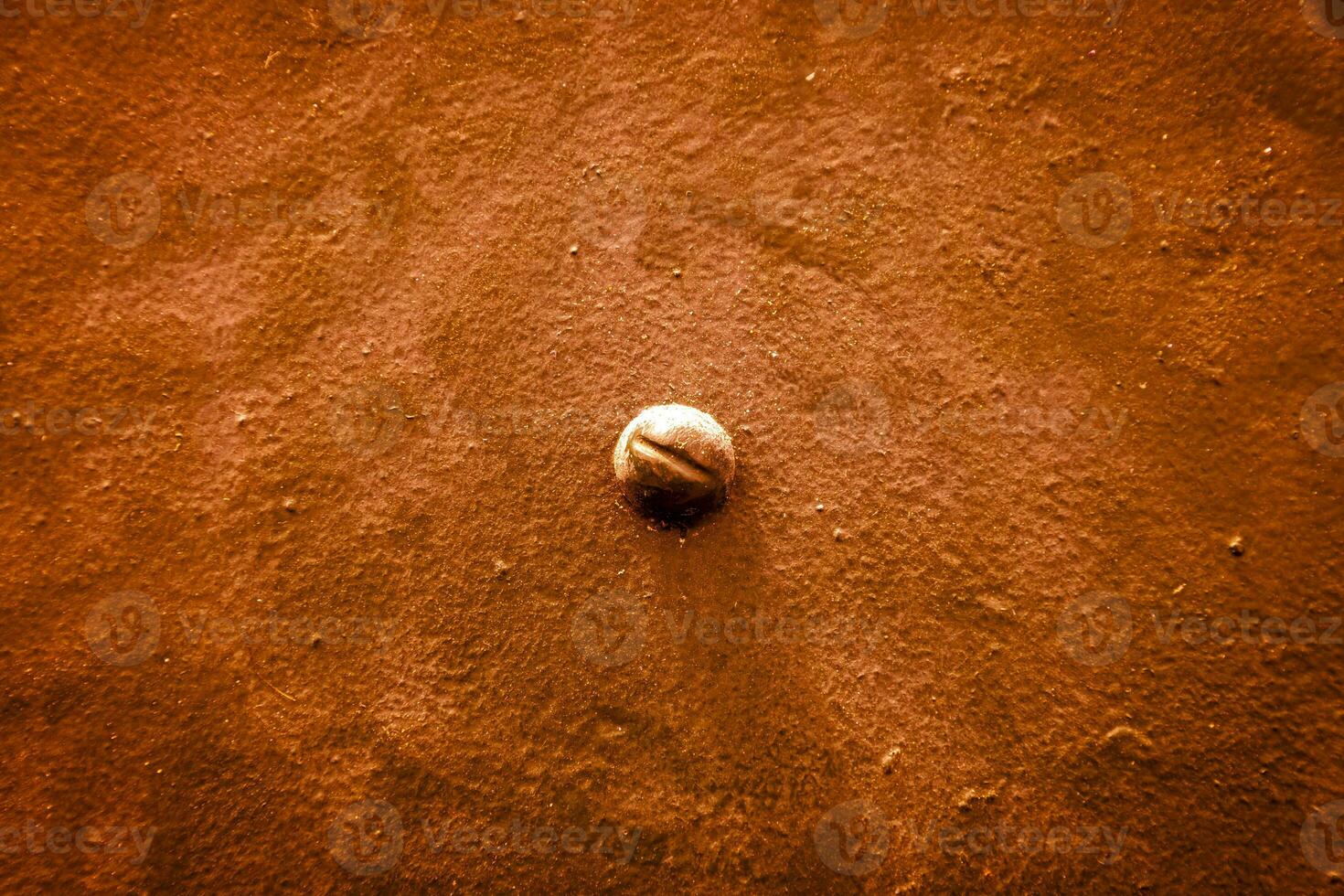 rusty and scratched metal panel background photo