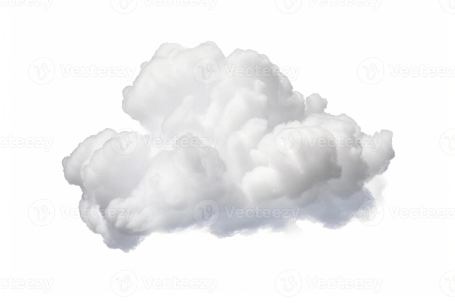 Cloud isolated on white background. photo
