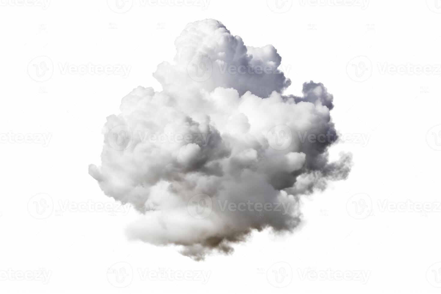 Cloud isolated on white background. photo