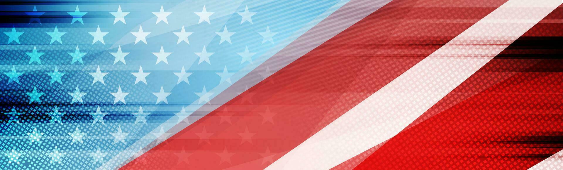 Grunge concept USA flag abstract background vector