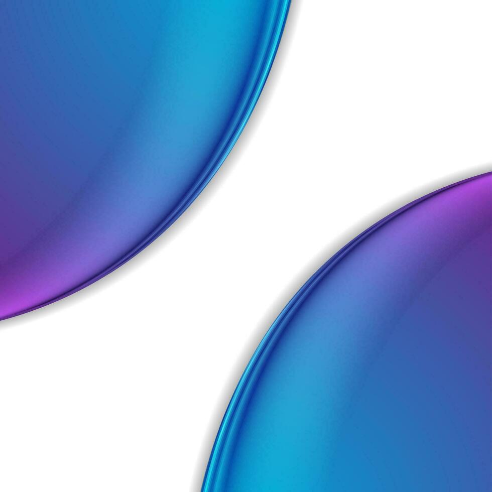 Smooth blurred blue and purple waves abstract background vector